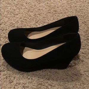Shoes | Black Closed Toe Wedges | Poshmark